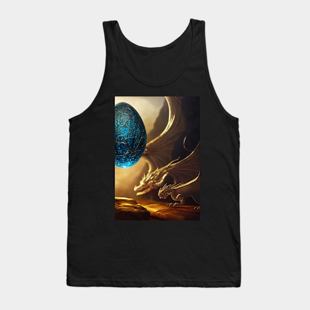 Blue Dragon Egg Tank Top by natural-20s